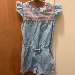 Sweet denim romper